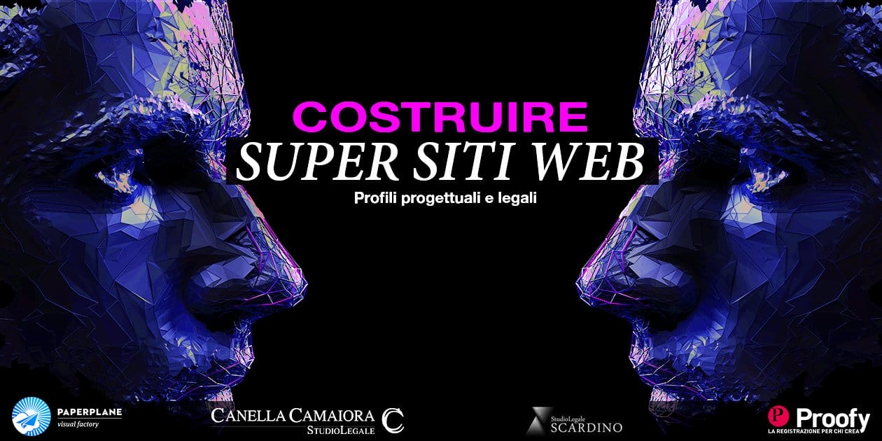 Locandina evento: Costruire Super Siti Web Profili progettuali e legali